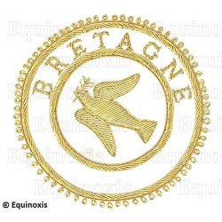Badge / Macaron GLNF – Grande tenue provinciale – Grand Expert – Bretagne – Brodé main